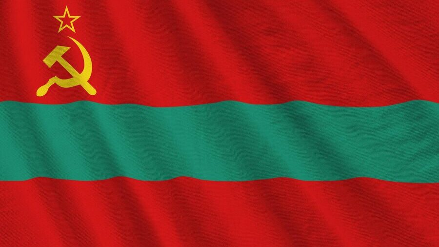 Bandeira da Transnístria
, um símbolo para este Estado autodeclarado e uma das bandeiras de países que não existem